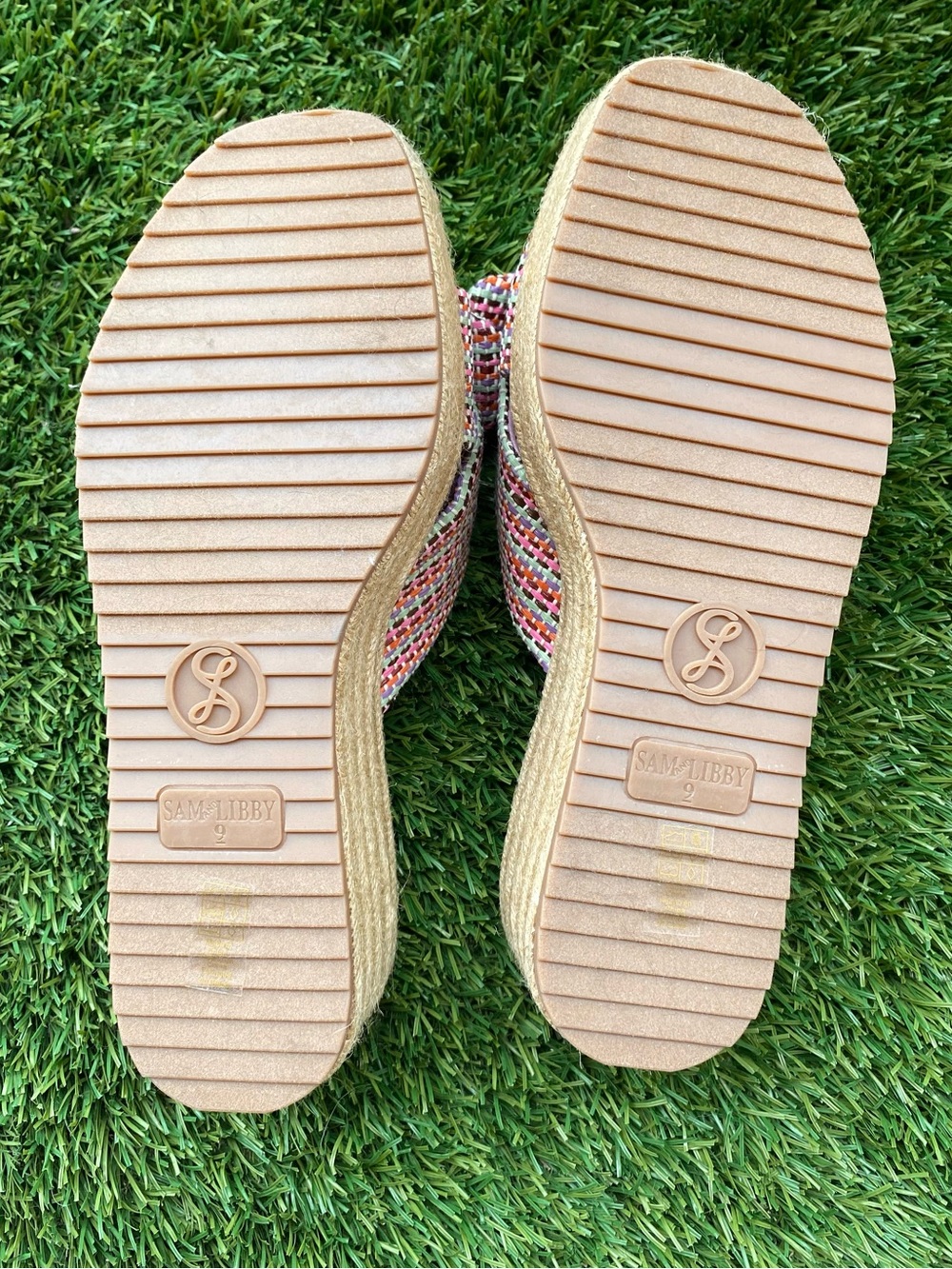Bow Knot jute platform espadrille sandals size 9 - Picture 6 of 8